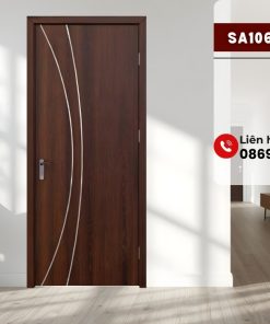 Cửa composite SA106 M19 chỉ trang trí hiện đại, bền đẹp