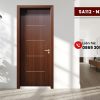 Cửa Composite SA112-M28 với chỉ trang trí tinh tế, bền bỉ