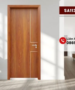 Cửa Composite Chỉ Trang Trí SA113-M18 Cao Cấp Cho Nội Thất