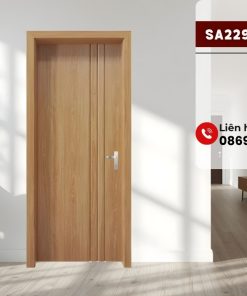 Cửa gỗ nhựa composite huỳnh âm CNC SA229 M32 hiện đại