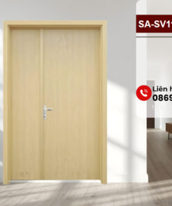 Cửa Gỗ Nhựa Composite 2 Cánh SA-SV111 M12 Chống Nước