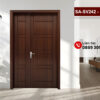 Cửa composite 2 cánh SA-SV242 M28 bền đẹp, chống nước tuyệt đối