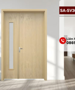 Cửa Composite 2 Cánh SA-SV300 M12 Thiết Kế Hiện Đại, Sang Trọng