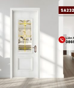 Cửa Composite SA232E M10 với Ô Kính và Cửa Chớp Đẳng Cấp