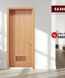 SA308-M31: Cửa composite tích hợp ô kính và ô chớp tiện nghi.