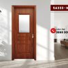 Cửa Composite Kính & Chớp SA333-M18: Thiết Kế Đa Năng Cao Cấp