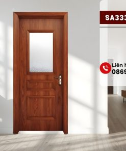 Cửa Composite Kính & Chớp SA333-M18: Thiết Kế Đa Năng Cao Cấp