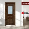 Cửa Composite SA333-M33: Kết Hợp Ô Kính & Cửa Chớp Sang Trọng